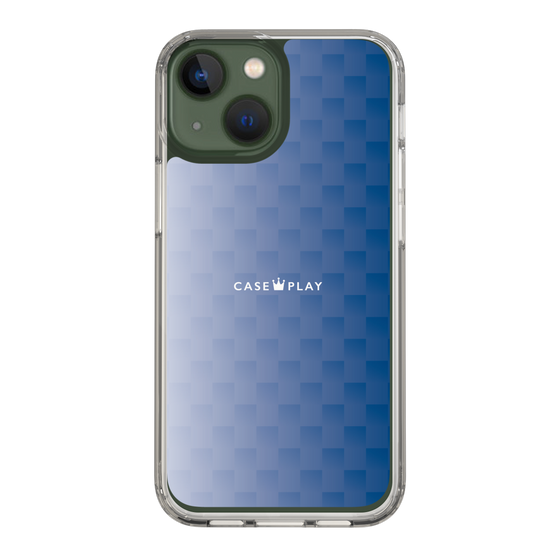 スリムプロテクションケース［ CASEPLAY Check - Blue ］