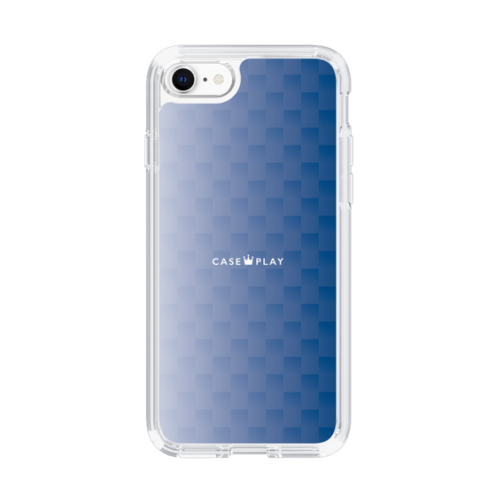 スリムプロテクションケース［ CASEPLAY Check - Blue ］