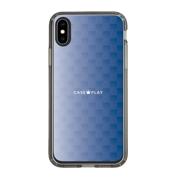 スリムプロテクションケース［ CASEPLAY Check - Blue ］