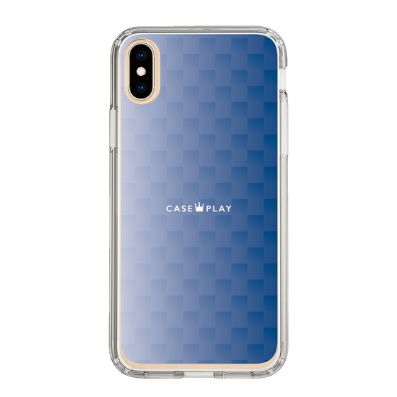 スリムプロテクションケース［ CASEPLAY Check - Blue ］