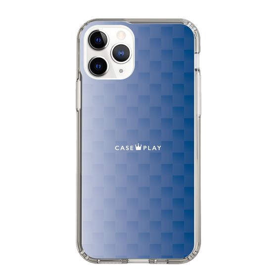 スリムプロテクションケース［ CASEPLAY Check - Blue ］