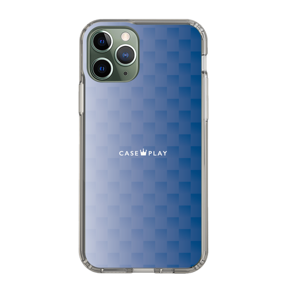 スリムプロテクションケース［ CASEPLAY Check - Blue ］