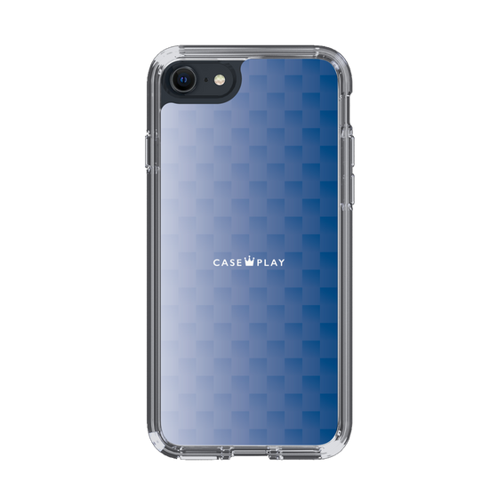 スリムプロテクションケース［ CASEPLAY Check - Blue ］