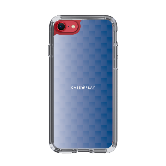 スリムプロテクションケース［ CASEPLAY Check - Blue ］