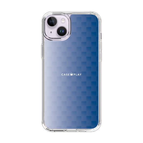 スリムプロテクションケース［ CASEPLAY Check - Blue ］