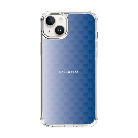 スリムプロテクションケース［ CASEPLAY Check - Blue ］