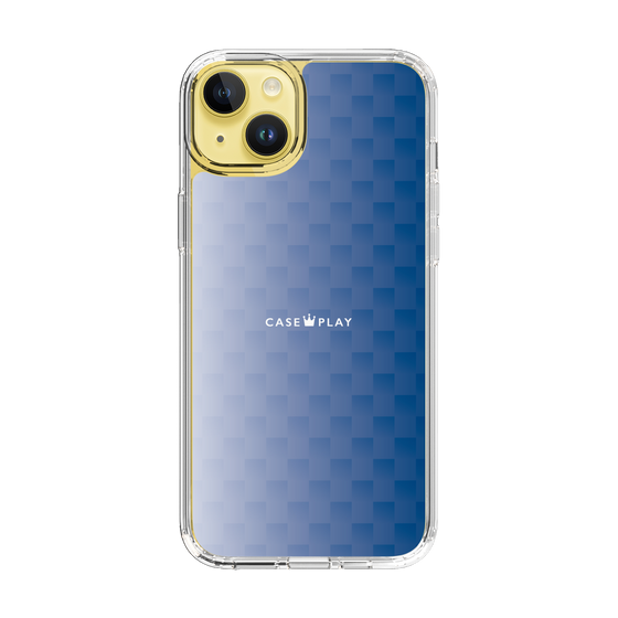 スリムプロテクションケース［ CASEPLAY Check - Blue ］