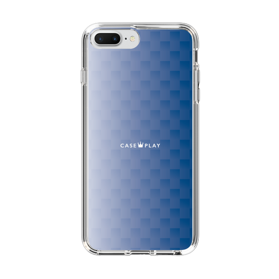 スリムプロテクションケース［ CASEPLAY Check - Blue ］