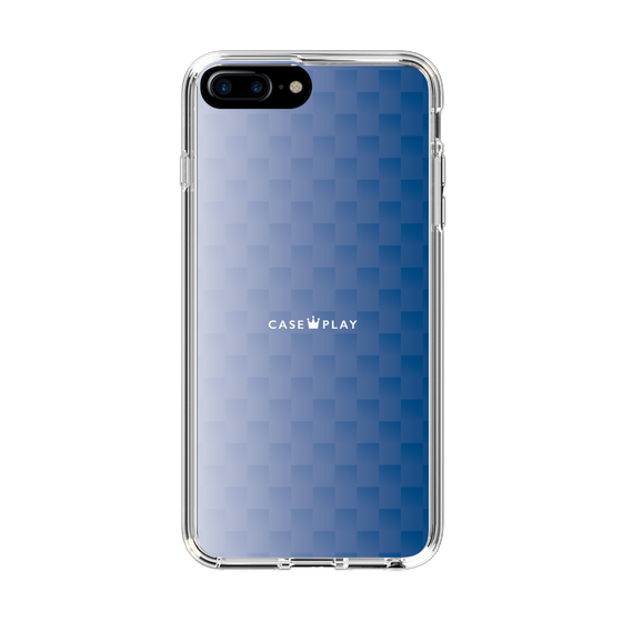 スリムプロテクションケース［ CASEPLAY Check - Blue ］