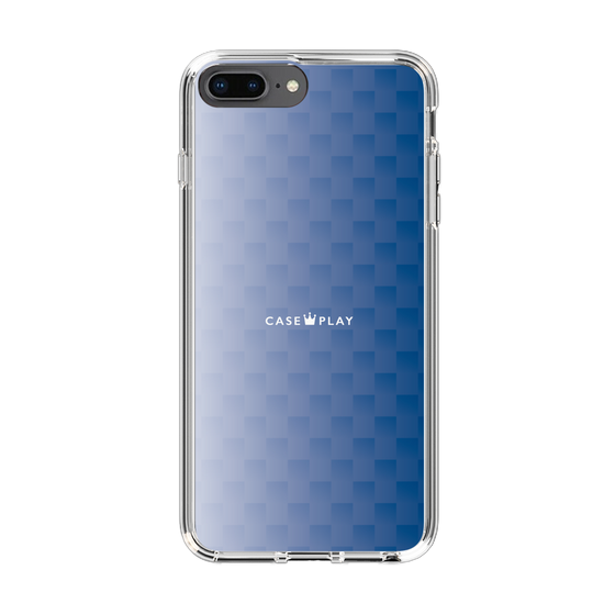 スリムプロテクションケース［ CASEPLAY Check - Blue ］