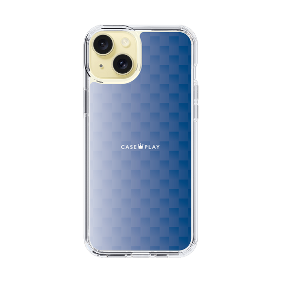 スリムプロテクションケース［ CASEPLAY Check - Blue ］