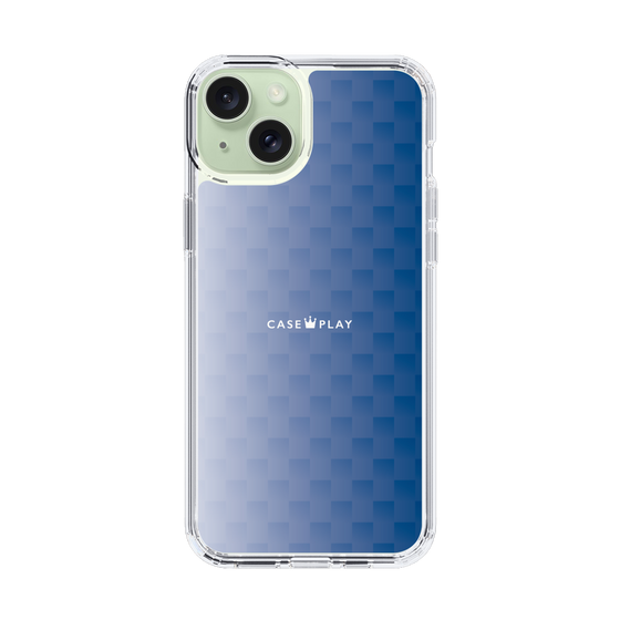 スリムプロテクションケース［ CASEPLAY Check - Blue ］