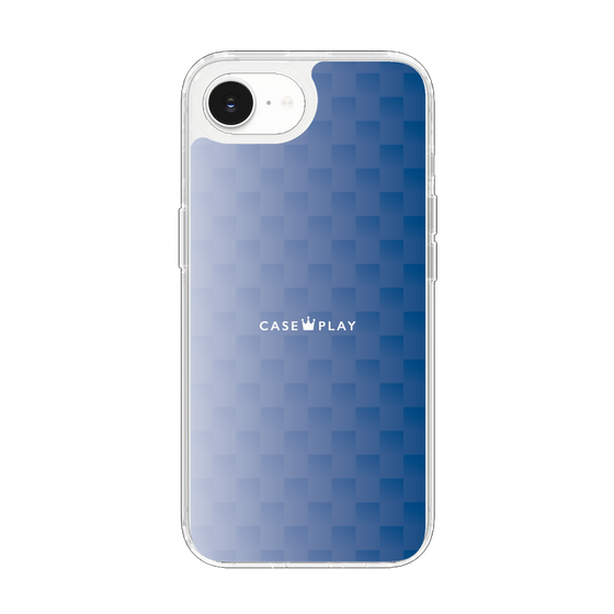 スリムプロテクションケース［ CASEPLAY Check - Blue ］