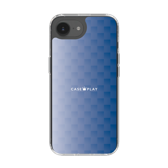 スリムプロテクションケース［ CASEPLAY Check - Blue ］