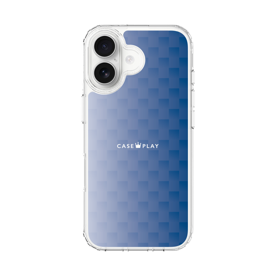 スリムプロテクションケース［ CASEPLAY Check - Blue ］