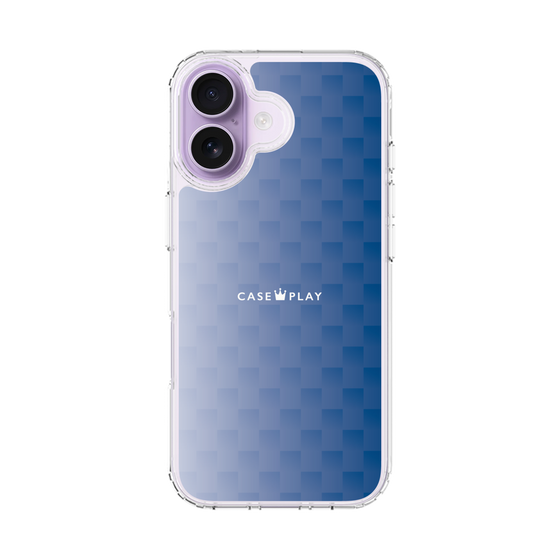 スリムプロテクションケース［ CASEPLAY Check - Blue ］