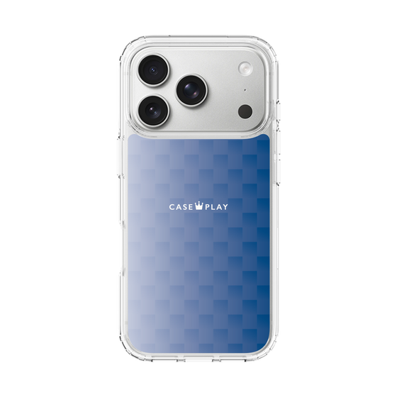 スリムプロテクションケース［ CASEPLAY Check - Blue ］