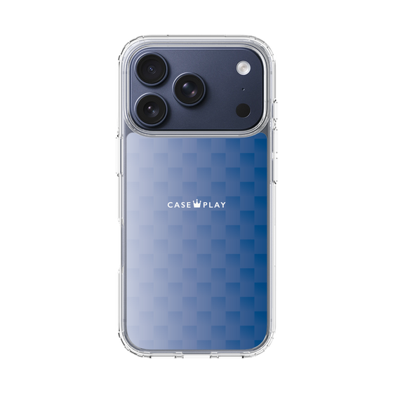 スリムプロテクションケース［ CASEPLAY Check - Blue ］