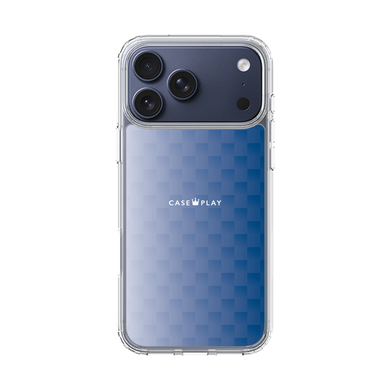 スリムプロテクションケース［ CASEPLAY Check - Blue ］