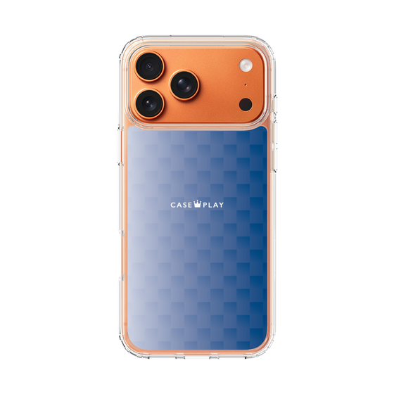 スリムプロテクションケース［ CASEPLAY Check - Blue ］