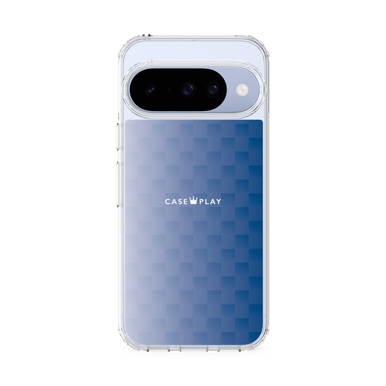 スリムプロテクションケース［ CASEPLAY Check - Blue ］