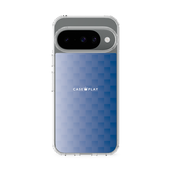 スリムプロテクションケース［ CASEPLAY Check - Blue ］