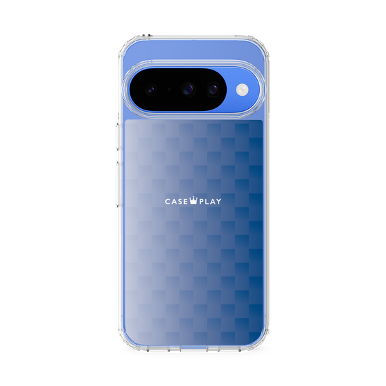 スリムプロテクションケース［ CASEPLAY Check - Blue ］