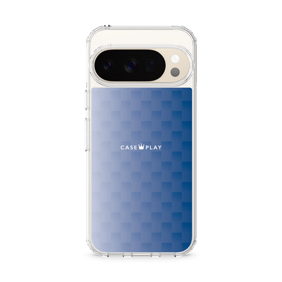 スリムプロテクションケース［ CASEPLAY Check - Blue ］