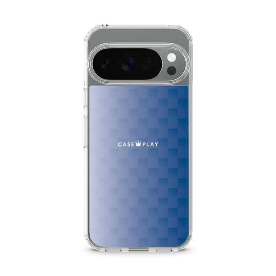 スリムプロテクションケース［ CASEPLAY Check - Blue ］