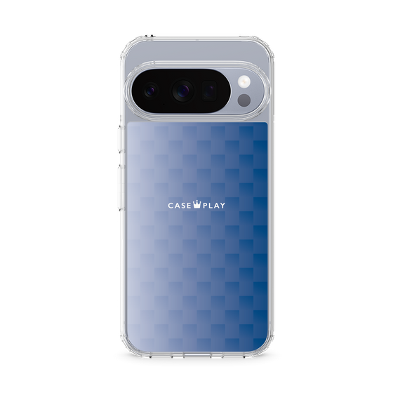 スリムプロテクションケース［ CASEPLAY Check - Blue ］