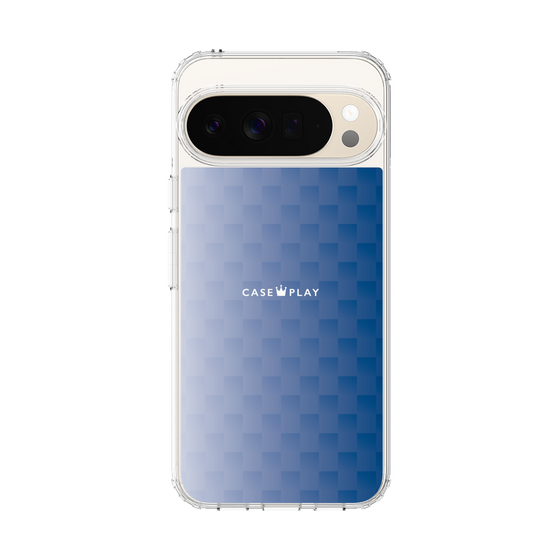 スリムプロテクションケース［ CASEPLAY Check - Blue ］