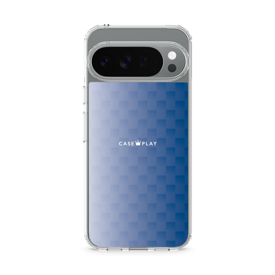 スリムプロテクションケース［ CASEPLAY Check - Blue ］
