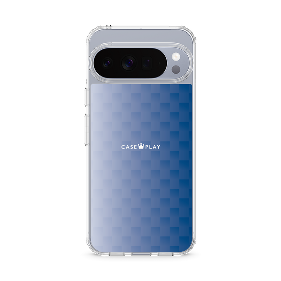 スリムプロテクションケース［ CASEPLAY Check - Blue ］