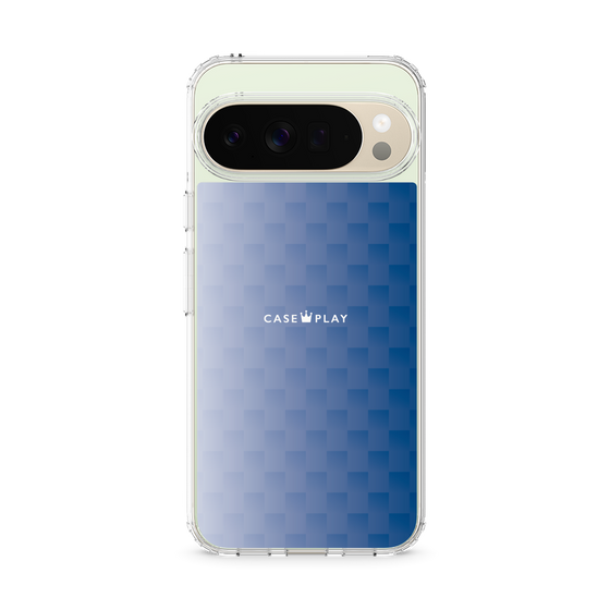 スリムプロテクションケース［ CASEPLAY Check - Blue ］