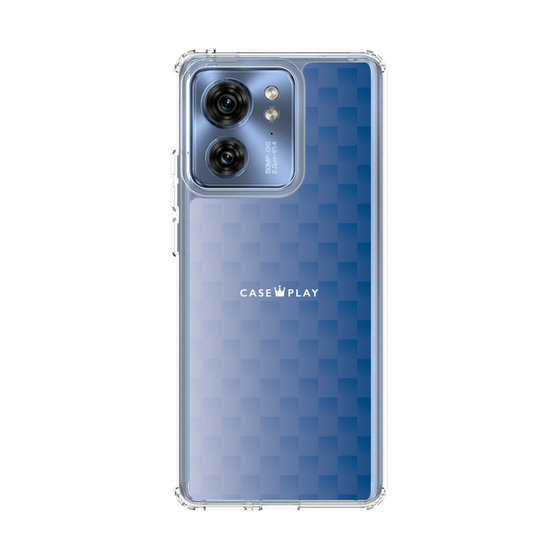 スリムプロテクションケース［ CASEPLAY Check - Blue ］