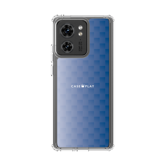 スリムプロテクションケース［ CASEPLAY Check - Blue ］