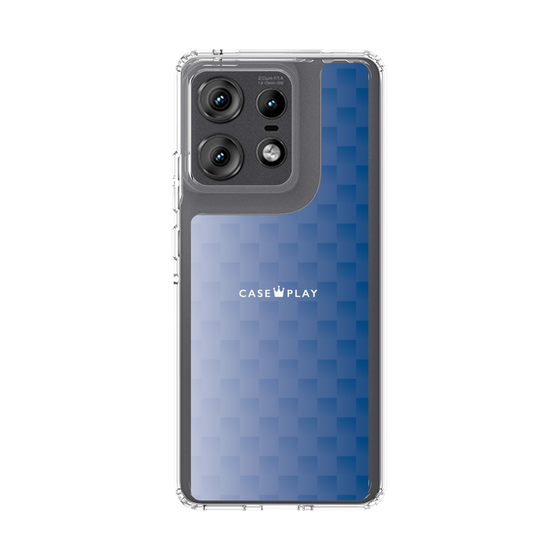 スリムプロテクションケース［ CASEPLAY Check - Blue ］