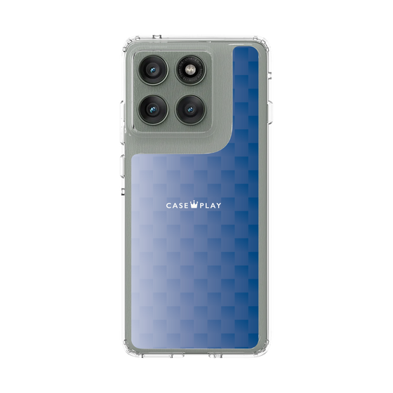 スリムプロテクションケース［ CASEPLAY Check - Blue ］