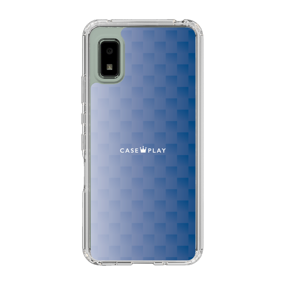 スリムプロテクションケース［ CASEPLAY Check - Blue ］