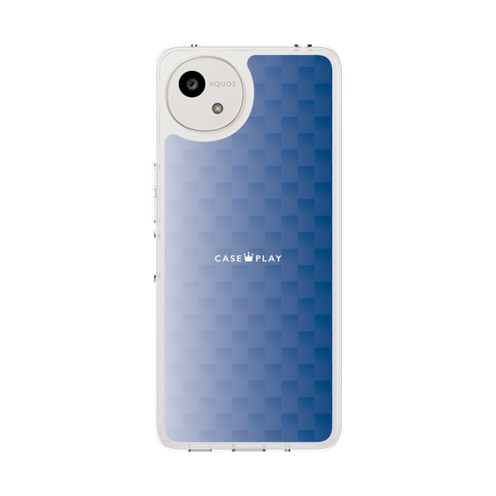 スリムプロテクションケース［ CASEPLAY Check - Blue ］