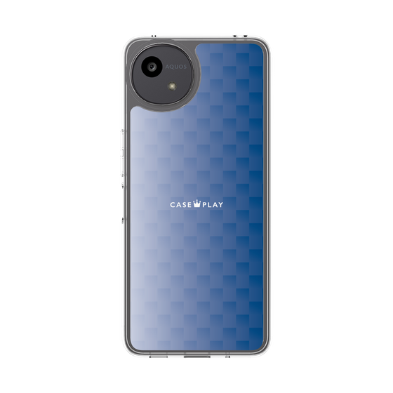 スリムプロテクションケース［ CASEPLAY Check - Blue ］