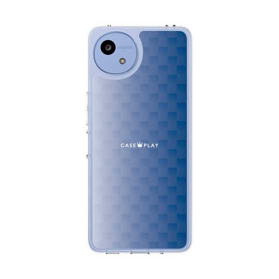 スリムプロテクションケース［ CASEPLAY Check - Blue ］