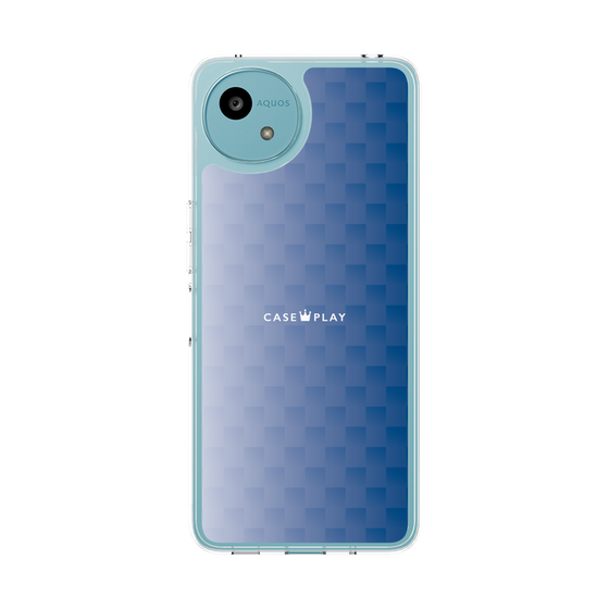 スリムプロテクションケース［ CASEPLAY Check - Blue ］