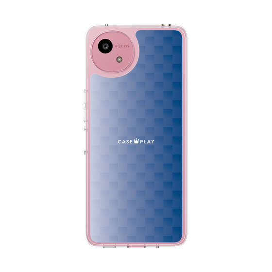スリムプロテクションケース［ CASEPLAY Check - Blue ］