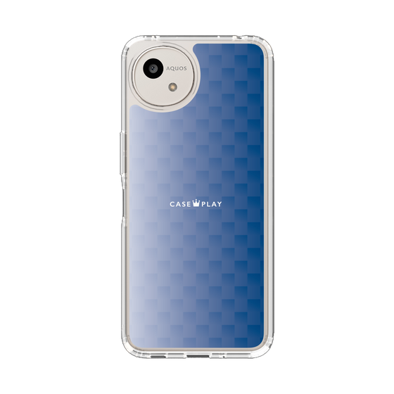 スリムプロテクションケース［ CASEPLAY Check - Blue ］