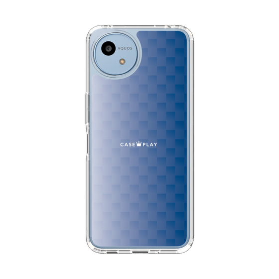 スリムプロテクションケース［ CASEPLAY Check - Blue ］
