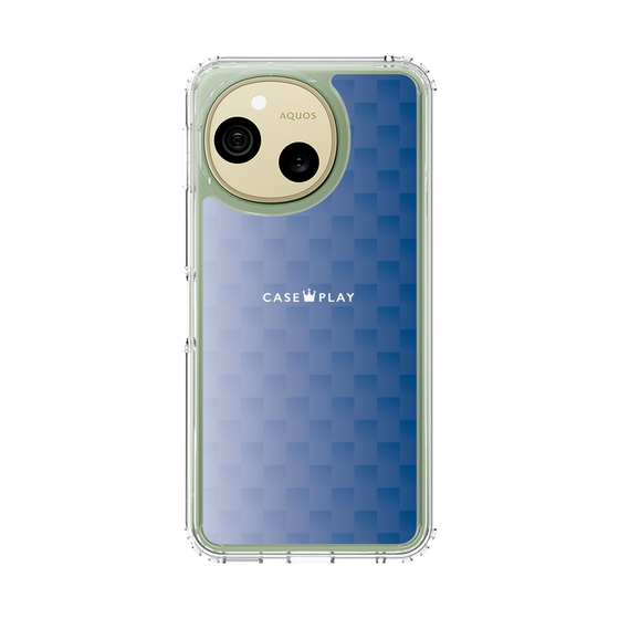 スリムプロテクションケース［ CASEPLAY Check - Blue ］