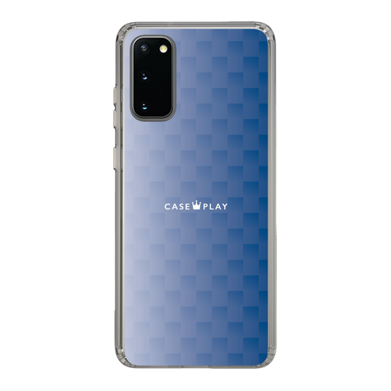 スリムプロテクションケース［ CASEPLAY Check - Blue ］