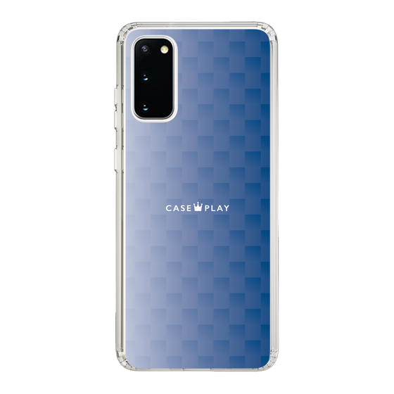 スリムプロテクションケース［ CASEPLAY Check - Blue ］