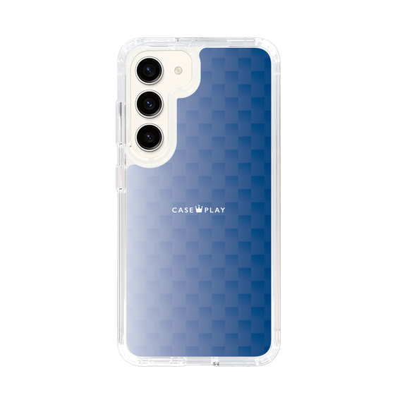 スリムプロテクションケース［ CASEPLAY Check - Blue ］